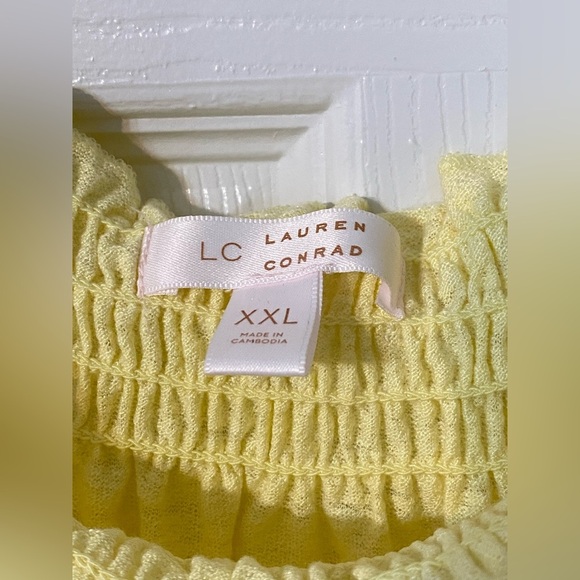 LC Lauren Conrad Sunny Yellow Tank Top XXL - Picture 2 of 2